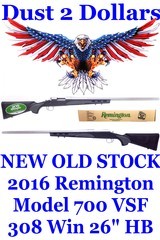 SALE PENDING NEW OLD STOCK 2016 Remington Model 700 VSF Varmint Stainless Fluted 26” HB 308 Rifle #84345 - 1 of 12