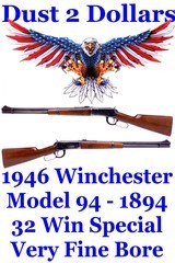 1946 Winchester Model 94 Carbine Chambered in 32 W.S. (Winchester Special) Manufactured in 1946 C&R Ok - 1 of 18