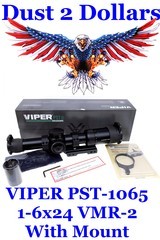 ANIB Vortex Viper PST GEN II 1-6X24 Scope VMR-2 MOA Reticle with Vortex mount & SV-5 Switchview Throw Lever - 1 of 10