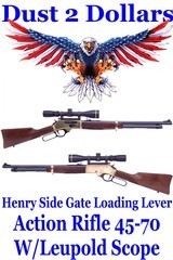 LIKE NEW USA Made Henry Repeating Arms Model H024-4570 Side Gate Loading Lever Action Rifle in 45-70 - 1 of 19