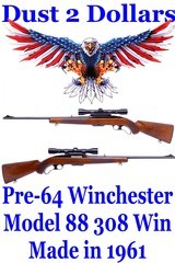 All Original Winchester Pre-1964 Model 88 Lever Action Rifle 308 Win Manufactured in 1961 No Pad C&R OK - 1 of 19