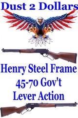Like New U.S.A. Manufactured Henry Model H010 45-70 Gov’t Lever Acton Steel Framed Rifle - 1 of 19