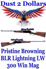 Pristine Browning Miroku BLR Lightning LW 300 Win Magnum Lever Action Rifle with Vortex 3-9x40 Crossfire II Scope - 1 of 18
