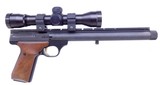 Threaded Browning Buckmark Semi Automatic Varmint Silhouette 10" Heavy Barrel .22 Long Rifle Pistol 3x Mags - 6 of 8