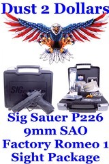Pristine Sig Sauer P226 Elite SAO 9mm Semi Auto Pistol with Factory Mounted Romeo 1 Reflex Sight - 1 of 15