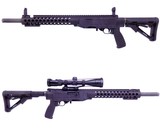 Highly Customized Ruger 10-22 Semi Auto 22LR with Troy T22 Chassis Shaw Threaded Fluted Barrel and More - 16 of 16