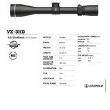 NEW IN BOX Leupold Gold Ring VX-3HD 3.5-10x40mm Matte Finish Rifle Scope with Duplex CDS-ZL 180617 - 4 of 6
