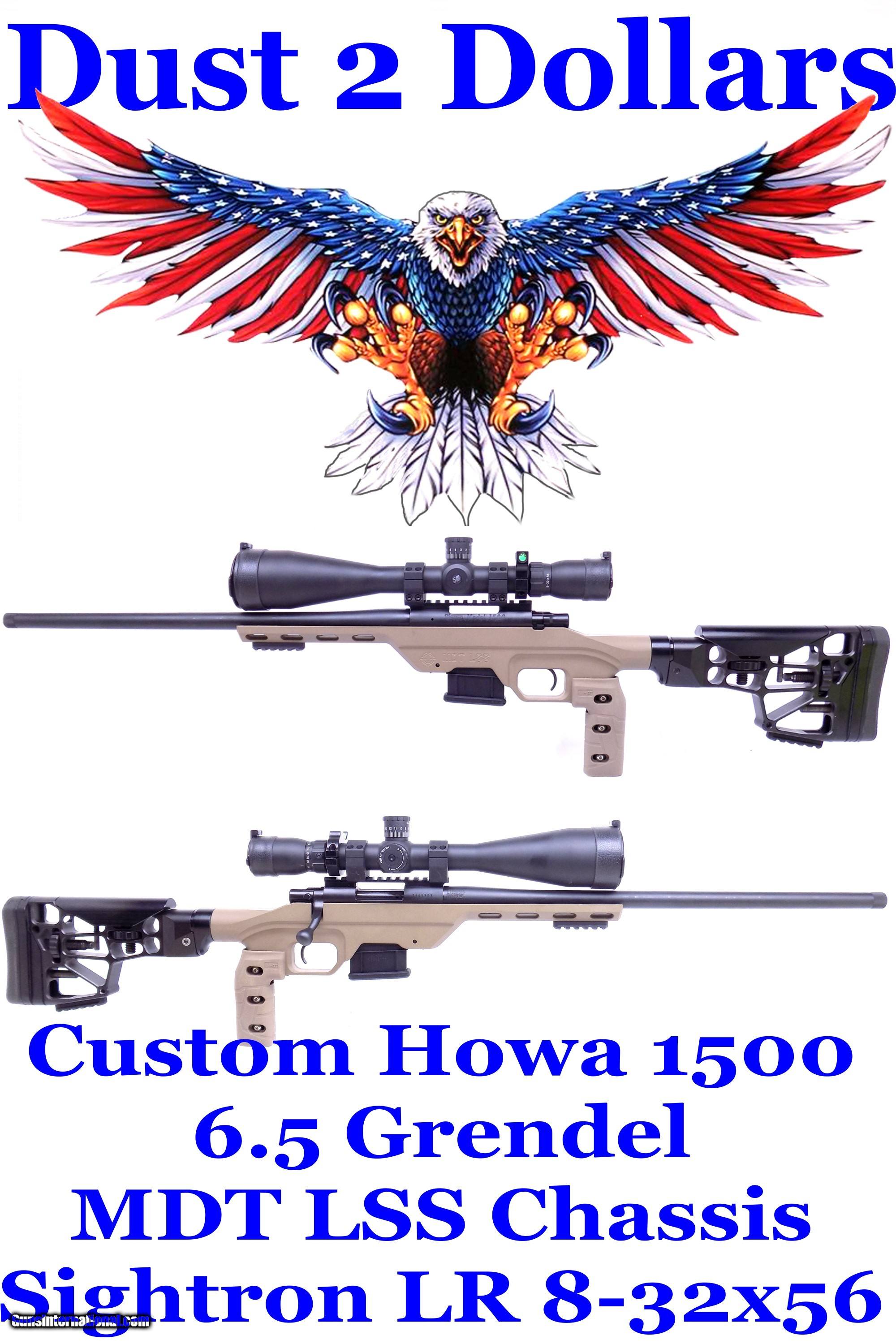 Custom howa model 1500 6 5 grendel in mdt lss chassis with sightron
