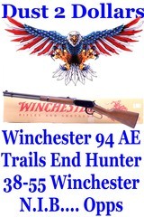 New In The Box Winchester model 94 AE Trails End Hunter Rifle in 38-55 Winchester Cracked Stock - 1 of 8