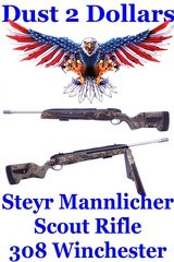 Steyr Mannlicher Tactical Stainless Bolt Action Scout Rifle 308 Winchester Realtree Hardwoods Camo Finish - 1 of 19