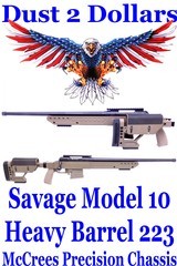 Savage Arms Model 10 Bolt Action Heavy Barrel Rifle 223 Remington in McCrees Precision SAVG3 Chassis - 1 of 17