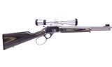 SCARCE JM Marked Stainless Marlin Model 1894SS357-LTD 16” Trapper Laminated Lever Action 357 Magnum - 2 of 15