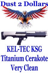 Titanium Cerakote KEL TEC KSG Series 12 Gauge Bullpup Pump Action Shotgun 7+7 Very Clean - 1 of 11