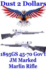 JM Marked Marlin 1895GS 1895-GS .45-70 Gov’t Stainless Laminated Lever Action Rifle with Nikon Scope - 1 of 9