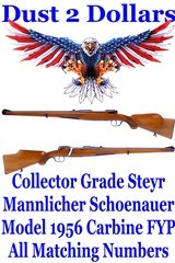 Collector Grade Steyr Mannlicher Schoenauer Model 1956 Carbine 7x57 Mauser All Matching Numbers FYP