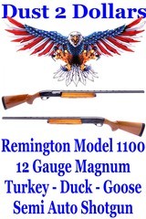 Remington Model 1100 12 Ga Magnum Duck Turkey Goose Gun 30 Inch Vent-Rib Full Semi-Auto Shotgun Mfd July 1971 - 1 of 19
