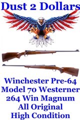 High Condition All Original Pre-64 Winchester Model 70 Westerner Rifle 264 Winchester Magnum Mfd in 1961