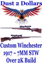 Custom Winchester Manufactured U.S. Model 1917 Enfield Bolt Action Rifle in 7mm STW Over 2K Build