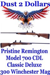 Pristine Remington Model 700 CDL Classic Deluxe .300 Winchester Magnum Bolt Action Rifle from 2011 - 1 of 19