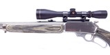 First Year JM Marked Marlin Model 338MXLR 338 Express Stainless Laminated Lever Action Rifle W/Leupold Scope & Ammo - 6 of 18