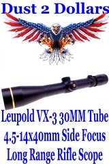 Leupold Gold Ring VX-3 4.5-14X40mm Long Range Side Focus 30MM Maintube Rifle Scope Duplex Matte - 1 of 8