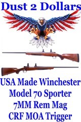 U.S.A. Made Winchester Classic Model 70 Bolt Action Rifle in 7mm Remington Magnum Pre-64 Style - 1 of 20