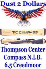 New In Box Thompson Center Compass 6.5 Creedmoor Bolt Action Clip Fed Rifle 22 Inch Threaded Barrel 11703 - 1 of 3
