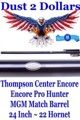 Excellent Thompson Center Encore – Pro Hunter Match Barrel by MGM 22 Hornet 24 Inch with Scope Base