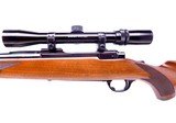Hard To Find Ruger M77 M77R Tang Safety Bolt Action Rifle with 24” Standard Weight Barrel 220 Swift Mfd 1980 - 8 of 19