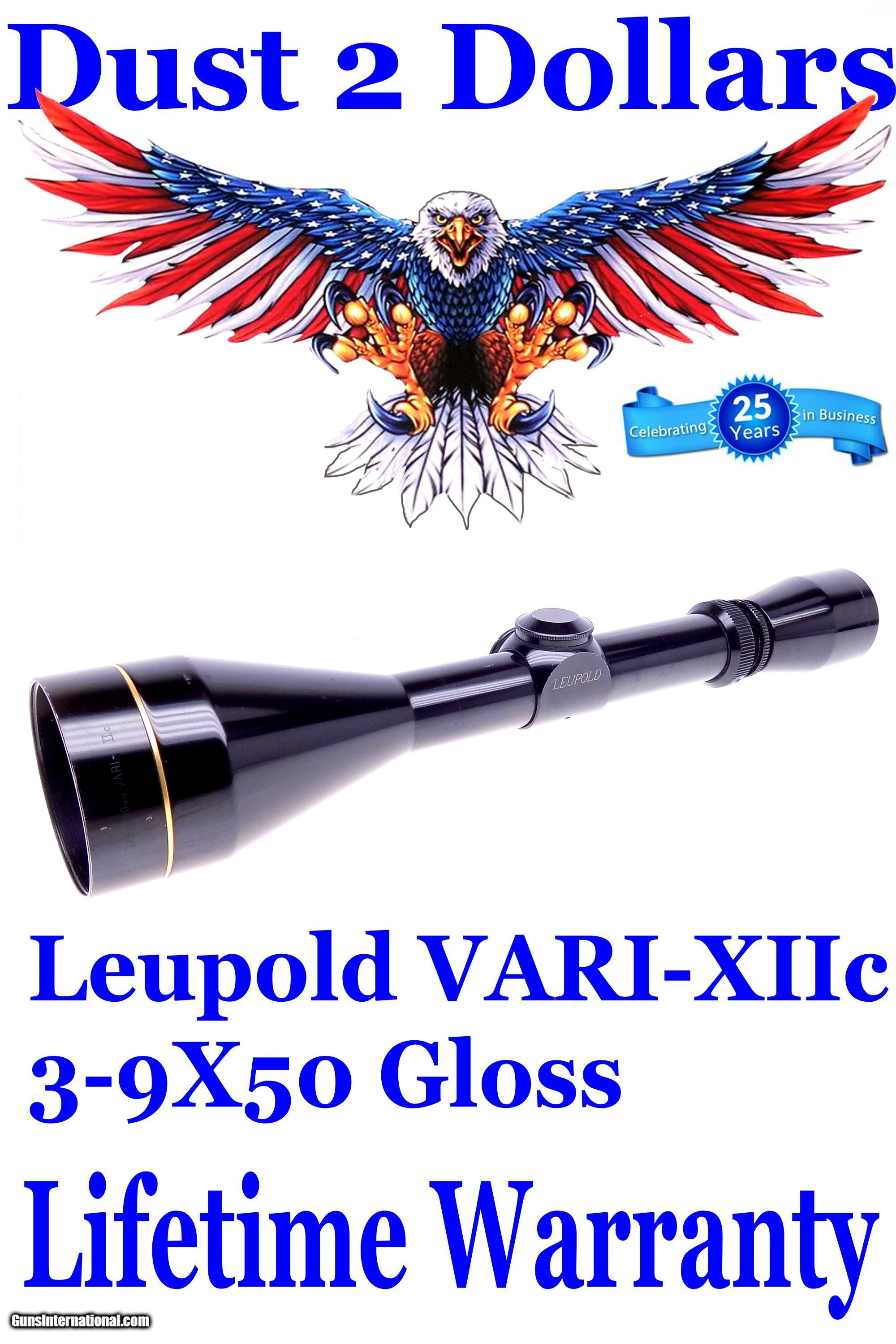 Leupold VARIX IIc 39x50mm Gloss Finish Rifle Scope Fine Duplex Reticule Full Lifetime Warranty