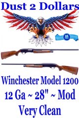 Winchester Model 1200 12 Gauge Pump Action Shotgun 28 Inch Modified Choke 1964 Early Production - 1 of 20