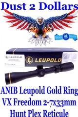 ANIB Leupold Gold Ring VX Freedom 2-7x33mm Rifle Scope with a Hunt Plex Reticule No. 180592