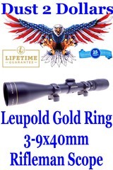 Leupold Gold Ring Rifleman Matte Finish 3-9x40mm Rifle Scope With Scope Rings Excellent Optics an Finish - 1 of 5