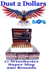 5 Boxes Winchester 17 WSM S17W20 HV Ammunition 20 Grain Tipped Varmint 3000 FPS Winchester Short Mag - 1 of 2