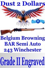 Belgium AIP Browning BAR MK II Safari Grade II 243 Winchester 22