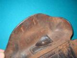 LUGER , 1916 ARTILLERY HOLSTER, NICE, DATED AND MAKER MARKED - 6 of 11