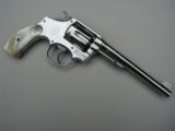 S&W EARLY MODEL 1905 HAND EJECTOR. 38 SPL 2ND MODEL FACTORY RE-NICKEL, MINTY - 2 of 8