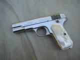 COLT .32 AUTO, NICKEL, W/ NICE MOTHER OF PEARLS, GREAT CONDITION - 1 of 6