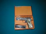 LLAMA, .22 AUTO
FACTORY ENGRAVED ,NICKEL, MATCHING BOX AND PRESENTATION CASE - 3 of 11