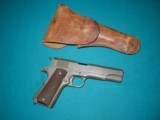 COLT 1942 .45 1911-A1WB INSPECTED WITH SEARS 1942 HOLSTER, - 1 of 14