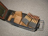 30-06 IN M1 GARAND CLIPS, 256 RDS. ,CLEAN;
DM 42 DATED, IN WW2 NAVY AMMO CAN - 2 of 5