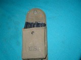 M1 CARBINE, 4 MINT ORIGINAL U.S.G.I. 30 RD. MAGS , MAKER MARKED "J", IN ORIGINAL KOREAN WAR POUCH - 5 of 5