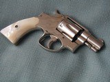 S&W PRE MODEL 10, RARE 2 " BBL. , NICKEL W/ REAL PEARL GRIPS...
.38 spl. - 2 of 7