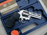 COLT PYTHON, 1994, 4" POLISHED STAINLESS, NEW, UNFIRED IN BOX - 2 of 10