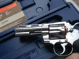 COLT PYTHON, 1994, 4" POLISHED STAINLESS, NEW, UNFIRED IN BOX - 4 of 10