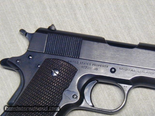 Colt Early Ww2 1911 A1 1941 Rs Inspected Blue Finish 4326