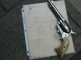 SUPERB ORIGINAL COLT .45 SAA, NICKEL,LETTER TO WOLF AN KLAR TEXAS, 1926 - 8 of 13