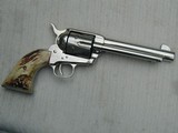SUPERB ORIGINAL COLT .45 SAA, NICKEL,LETTER TO WOLF AN KLAR TEXAS, 1926 - 1 of 13