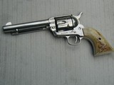 SUPERB ORIGINAL COLT .45 SAA, NICKEL,LETTER TO WOLF AN KLAR TEXAS, 1926 - 2 of 13