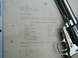 SUPERB ORIGINAL COLT .45 SAA, NICKEL,LETTER TO WOLF AN KLAR TEXAS, 1926 - 9 of 13